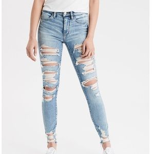 american eagle skinny jeans high rise